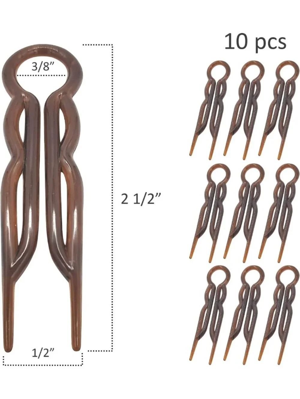 10 Magic Grip Hairpins for Strong Hold - Perfect for Updos & Styling